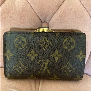 Louis Vuitton brown monogram compact wallet